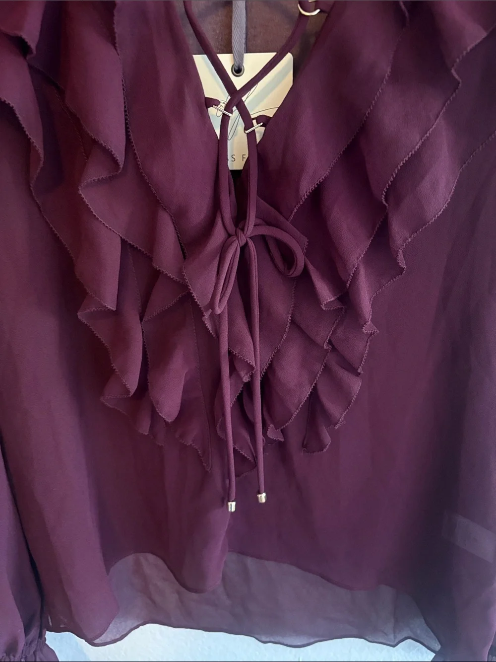 Dress Forum Ruffle Chiffon Blouse